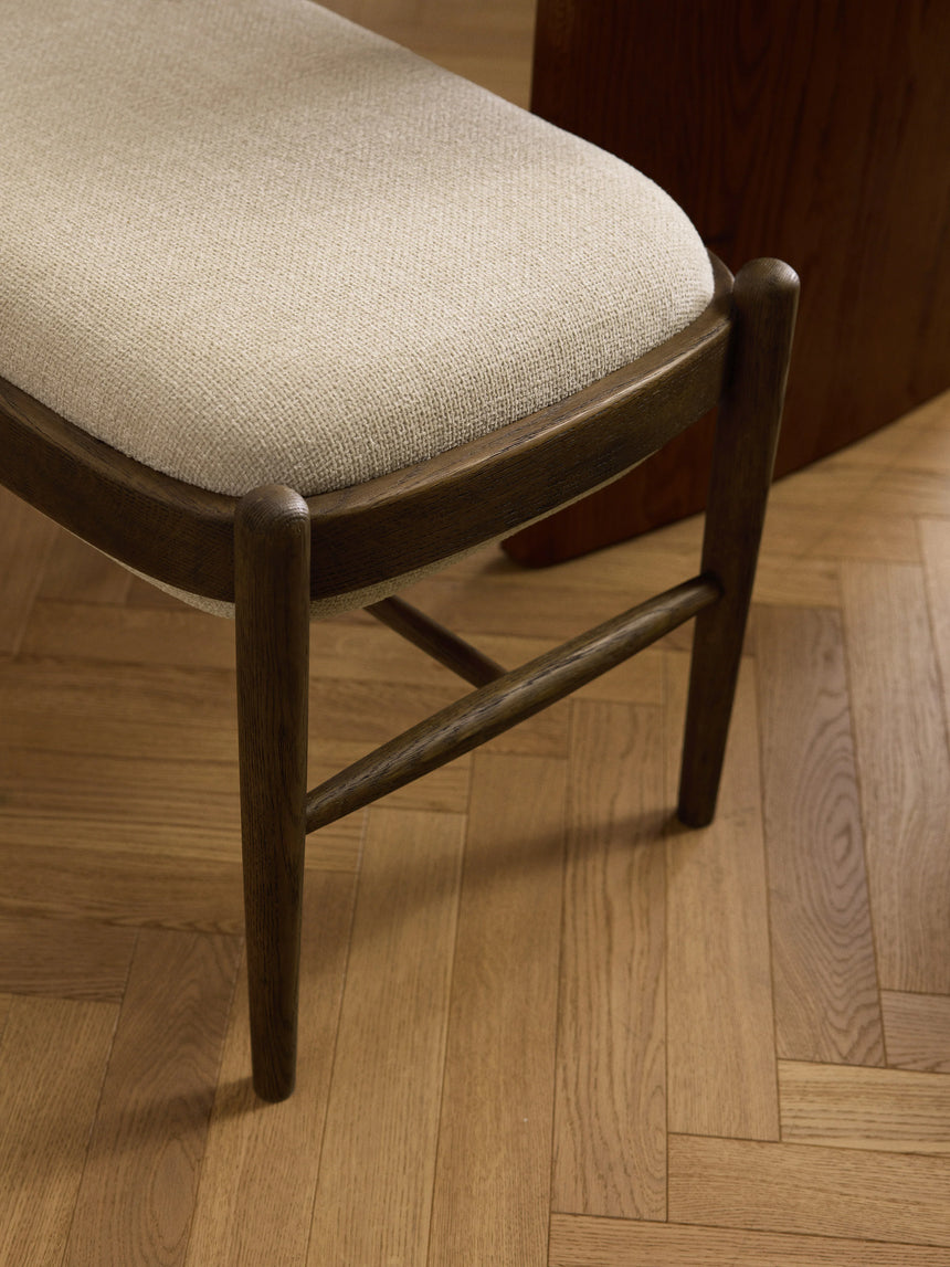 Mara Ahşap Bank Kırık Beyaz Ceviz