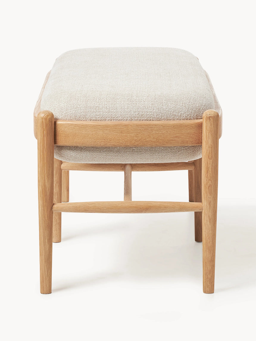 Mara Ahşap Bank Kırık Beyaz Meşe