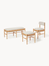 Mara Ahşap Bank Kırık Beyaz Meşe