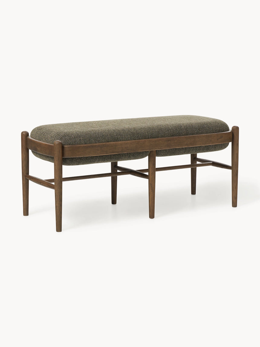 Mara Ahşap Bank Zeytin Yeşili Ceviz