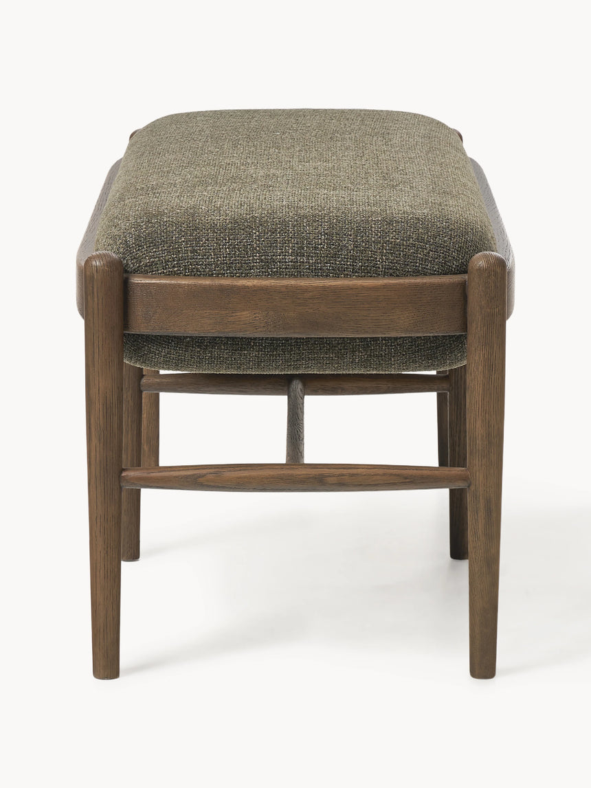 Mara Ahşap Bank Zeytin Yeşili Ceviz