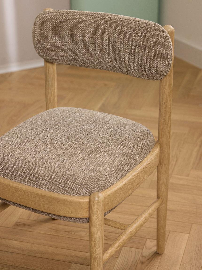 Mara Ahşap Sandalye Grej Meşe