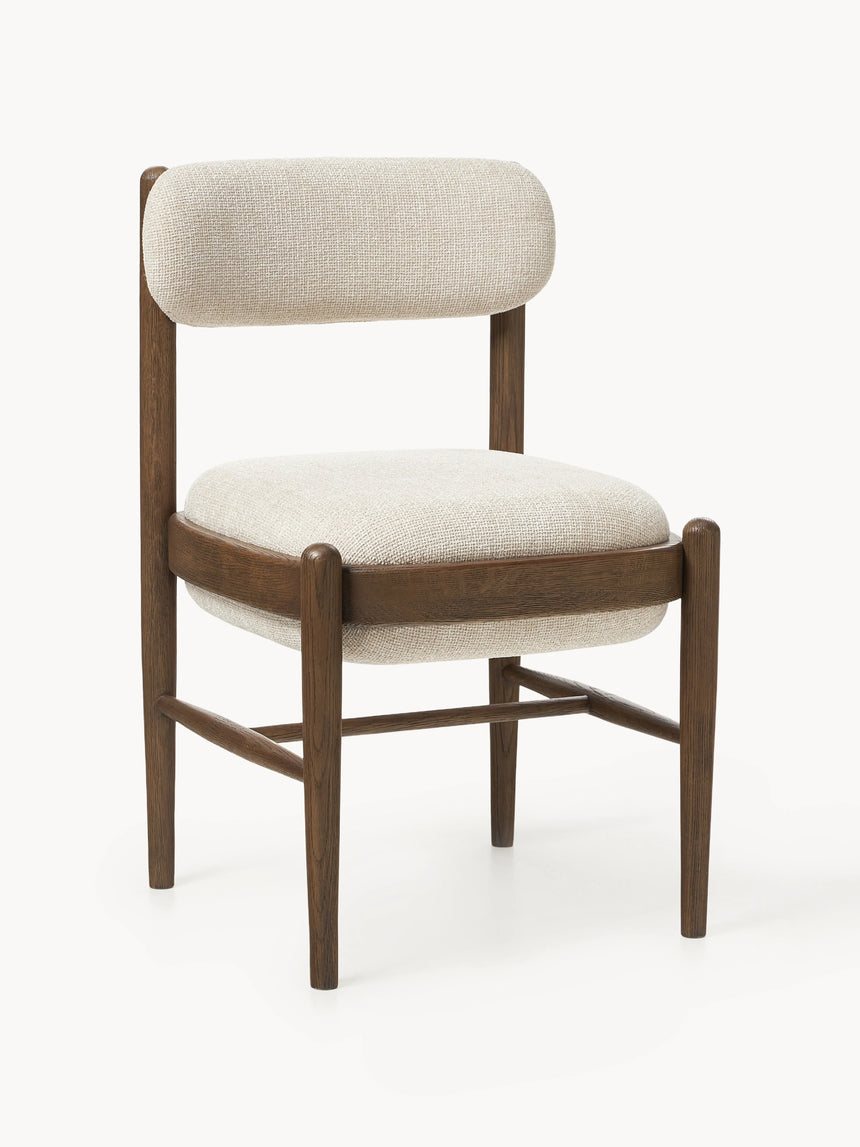 Mara Ahşap Sandalye Kırık Beyaz Ceviz