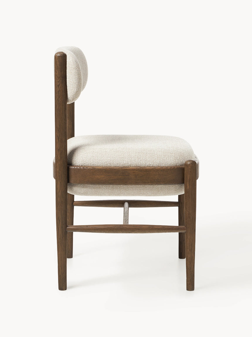 Mara Ahşap Sandalye Kırık Beyaz Ceviz