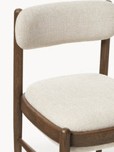 Mara Ahşap Sandalye Kırık Beyaz Ceviz