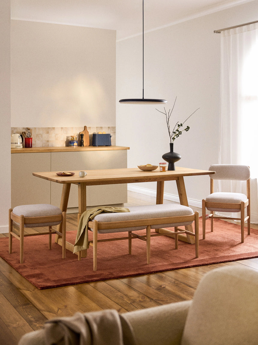 Mara Ahşap Sandalye Kırık Beyaz Meşe