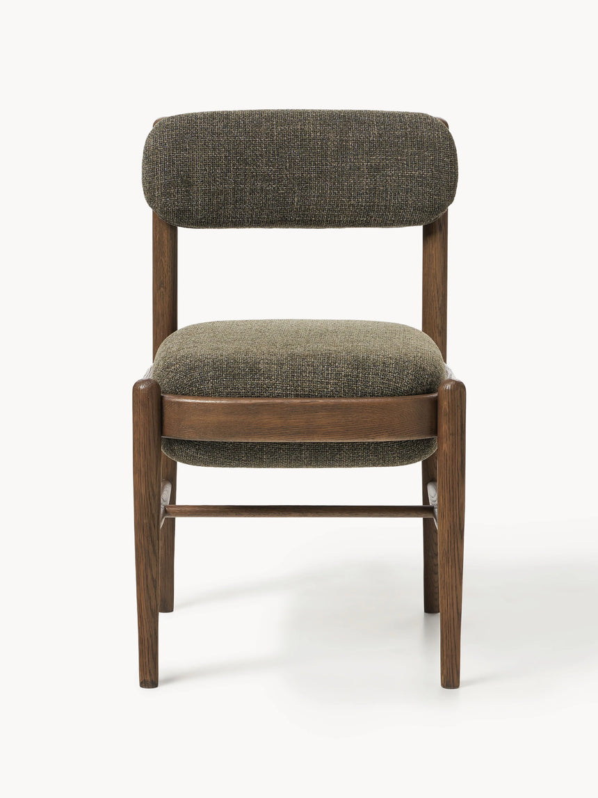 Mara Ahşap Sandalye Zeytin Yeşili Ceviz