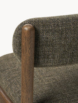 Mara Ahşap Sandalye Zeytin Yeşili Ceviz