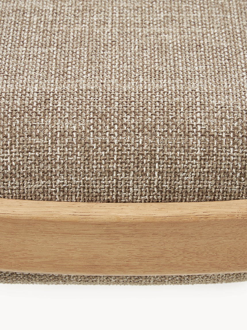 Mara Ahşap Tabure Grej Meşe