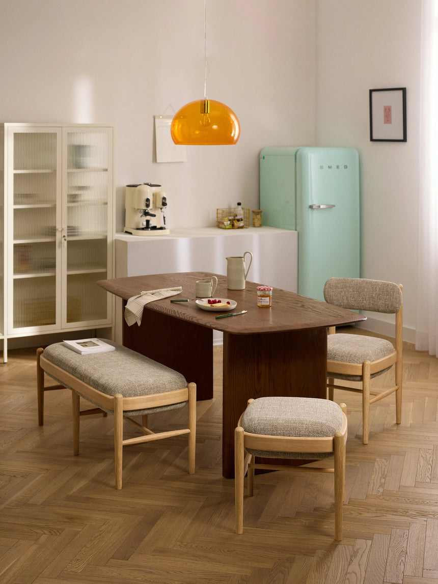 Mara Ahşap Tabure Grej Meşe