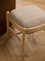 Mara Ahşap Tabure Grej Meşe