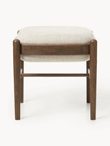 Mara Ahşap Tabure Kırık Beyaz Ceviz