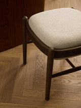 Mara Ahşap Tabure Kırık Beyaz Ceviz