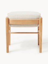 Mara Ahşap Tabure Kırık Beyaz Meşe