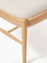 Mara Ahşap Tabure Kırık Beyaz Meşe