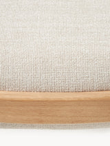 Mara Ahşap Tabure Kırık Beyaz Meşe