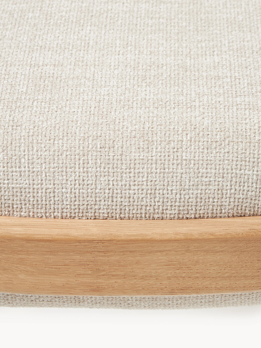 Mara Ahşap Tabure Kırık Beyaz Meşe