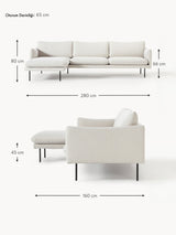 Marin Köşe Koltuk Kırık Beyaz