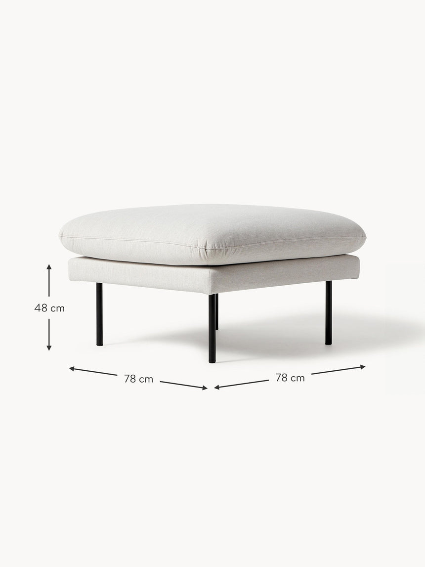 Marin Puf Kırık Beyaz