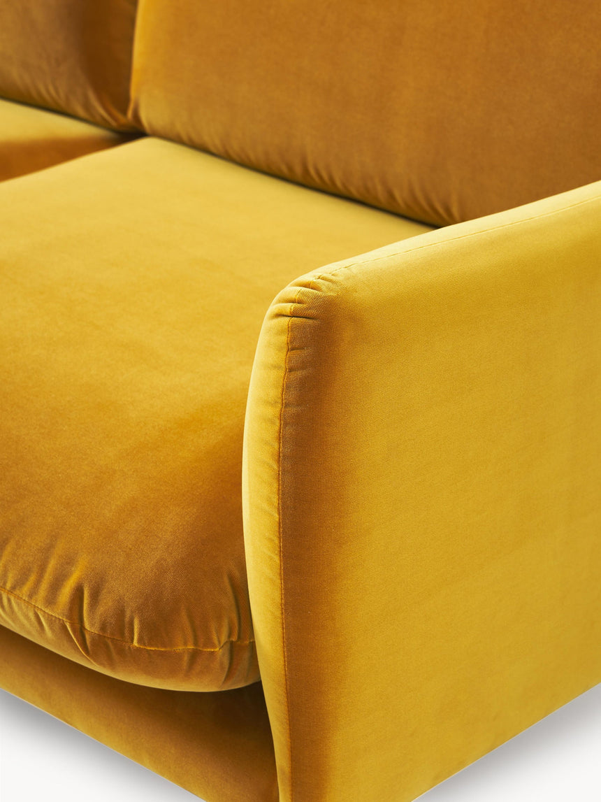 Marin Üçlü Koltuk Hardal