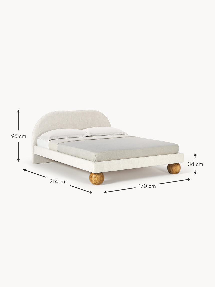 Mart Çift Kişilik Karyola Kırık Beyaz