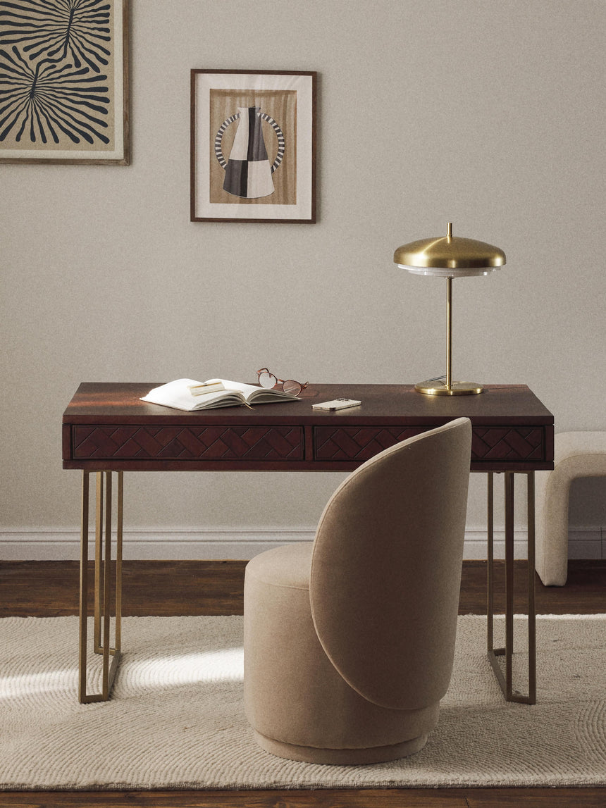 Master Çekmeceli Ahşap Çalışma Masası Ceviz