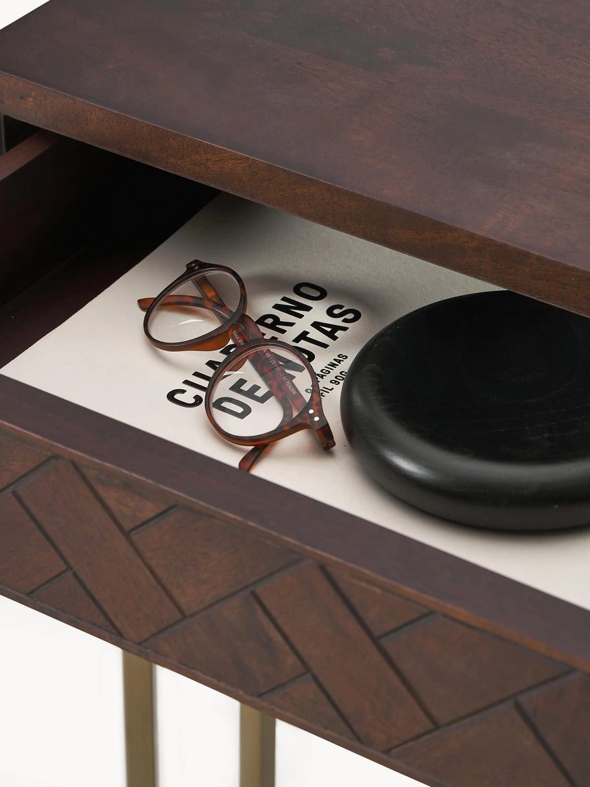 Master Çekmeceli Ahşap Çalışma Masası Ceviz