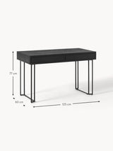 Master Çekmeceli Ahşap Çalışma Masası Siyah