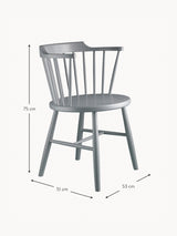 Megane Ahşap Sandalye Gri