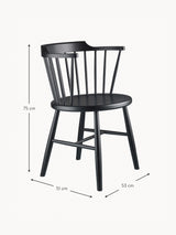 Megane Ahşap Sandalye Siyah