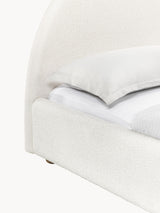 Merit Çift Kişilik Karyola Kırık Beyaz Bukle