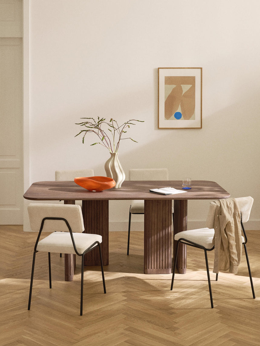 Meta Ahşap Yemek Masası Ceviz