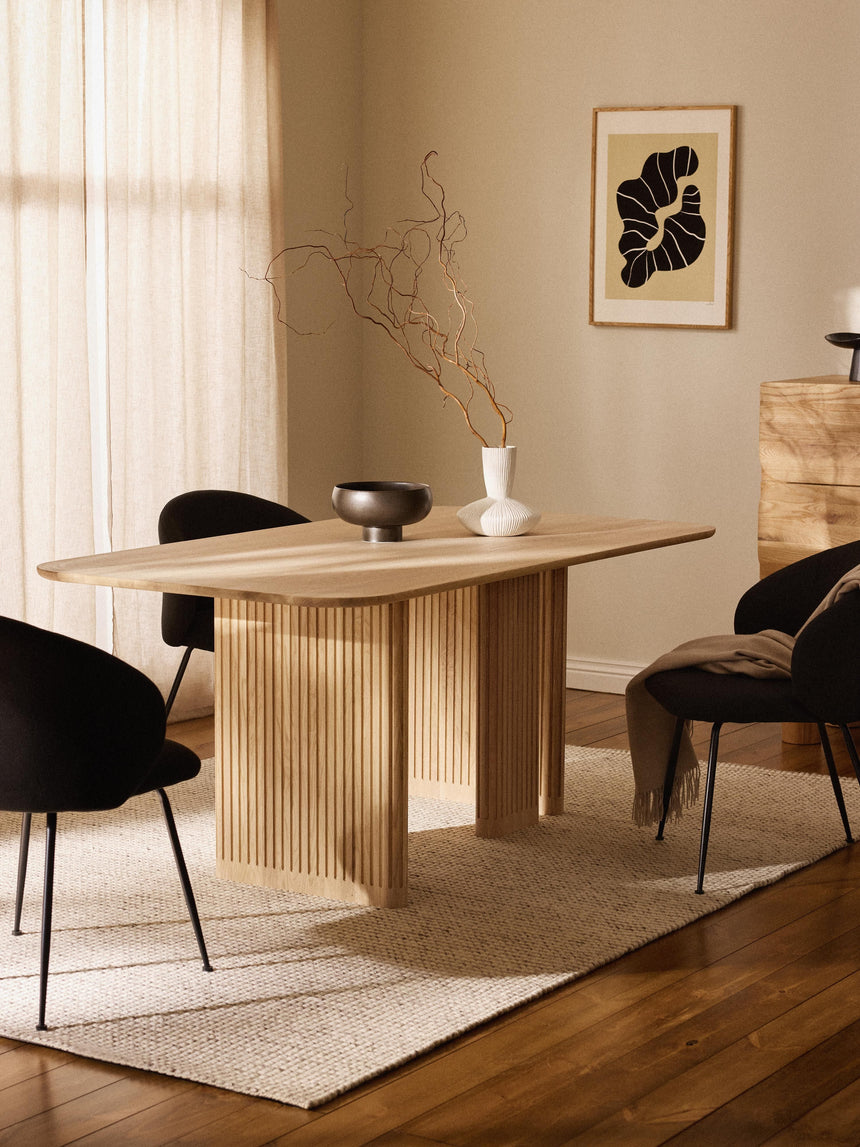 Meta Ahşap Yemek Masası Meşe