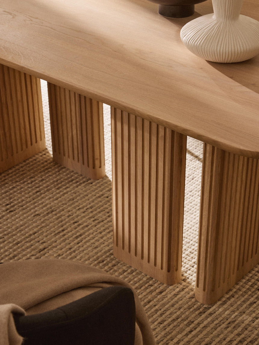 Meta Ahşap Yemek Masası Meşe