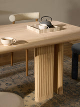 Meta Ahşap Yemek Masası Meşe