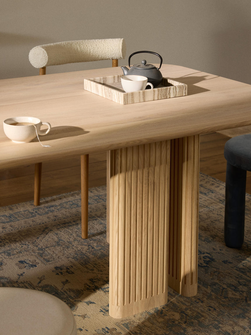 Meta Ahşap Yemek Masası Meşe