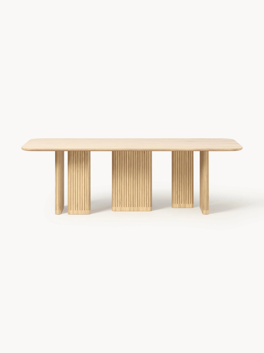 Meta Ahşap Yemek Masası Meşe