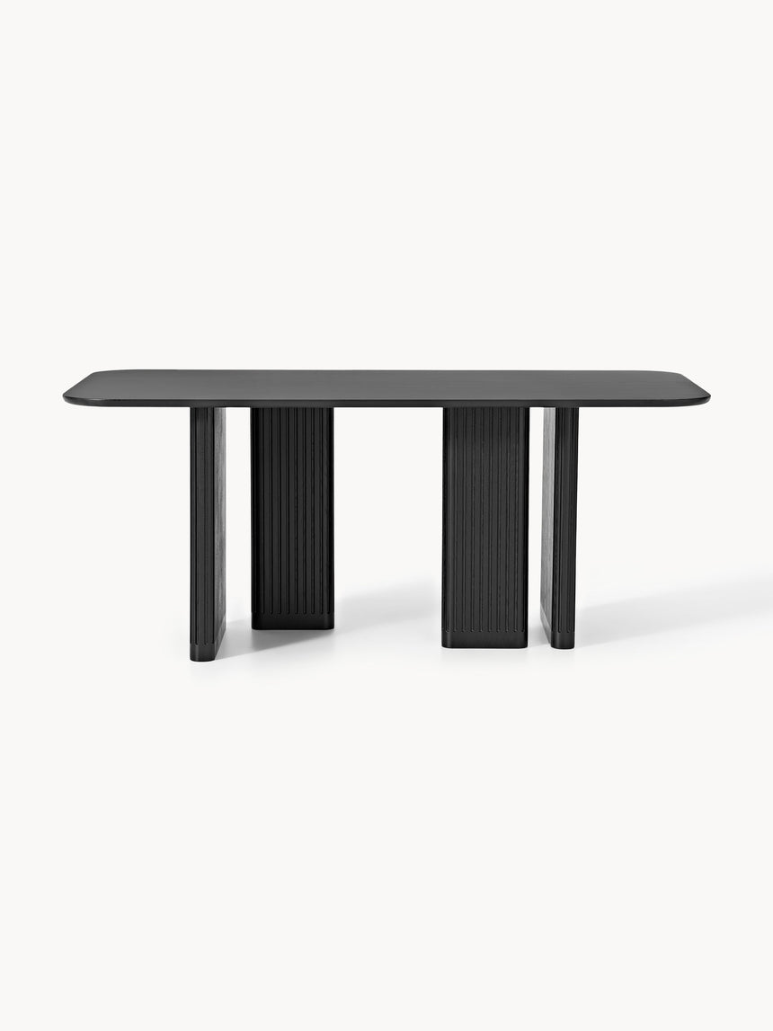 Meta Ahşap Yemek Masası Siyah