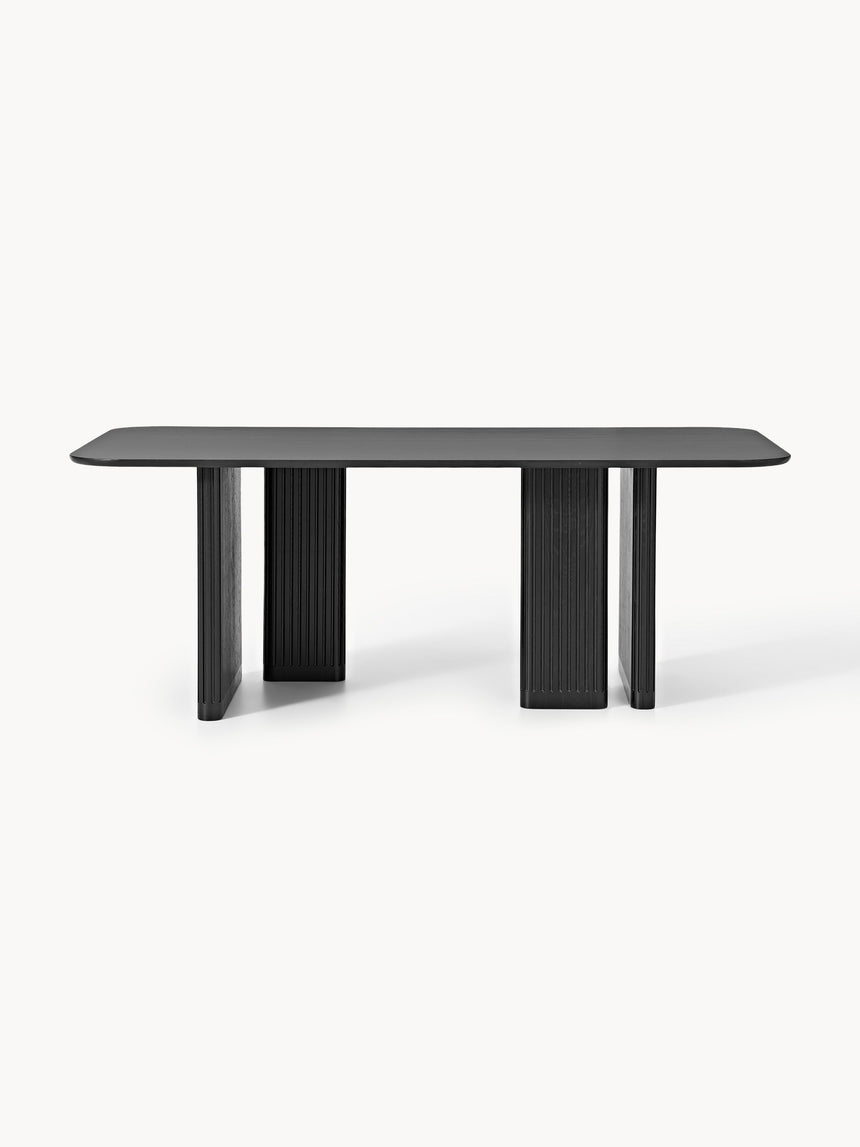 Meta Ahşap Yemek Masası Siyah