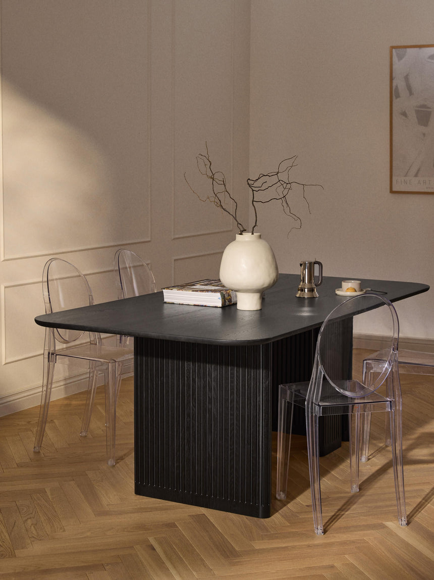 Meta Ahşap Yemek Masası Siyah