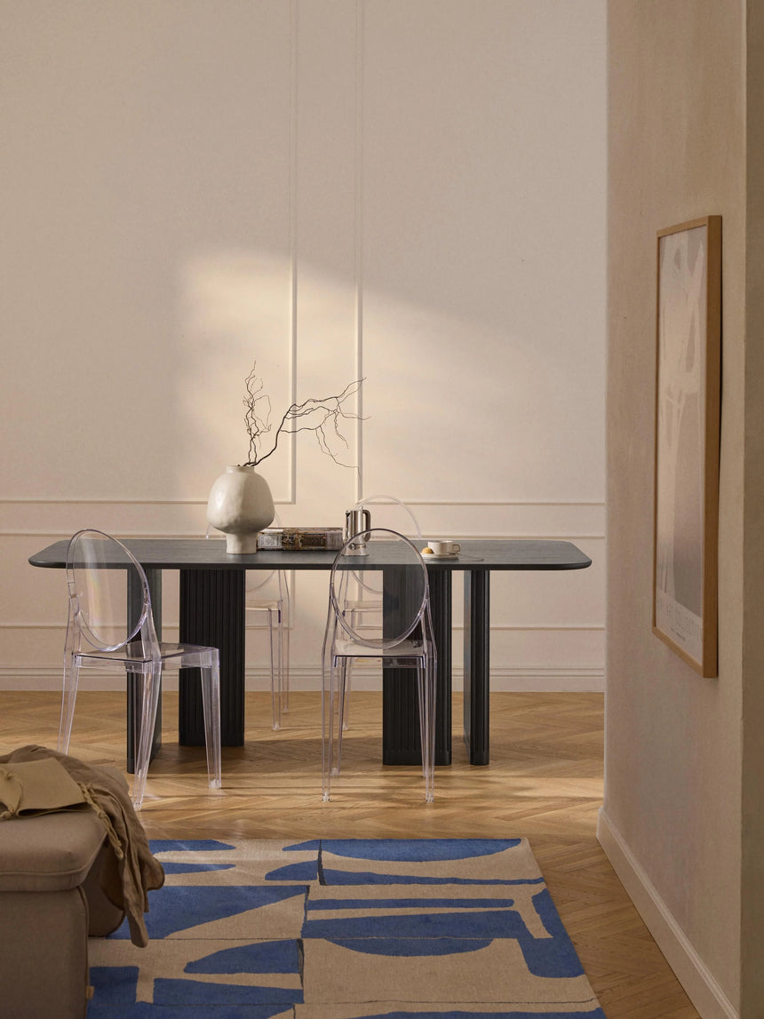 Meta Ahşap Yemek Masası Siyah