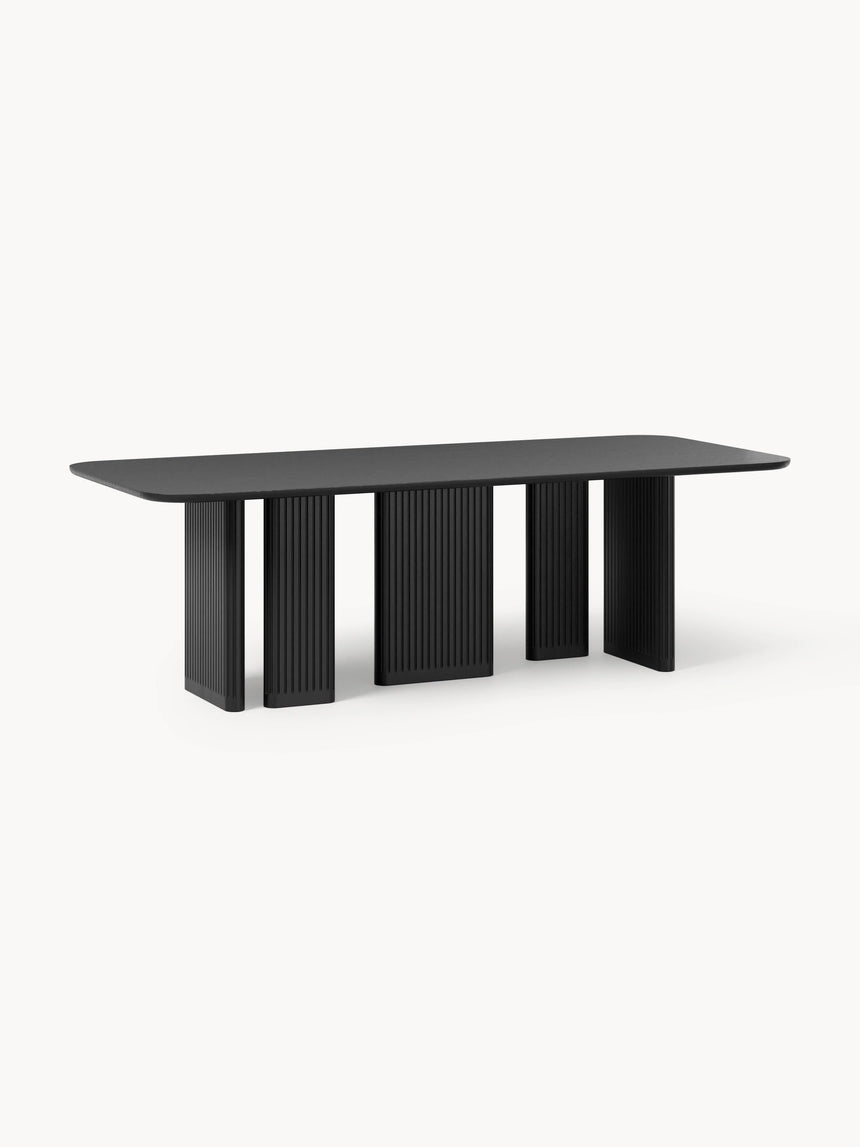 Meta Ahşap Yemek Masası Siyah