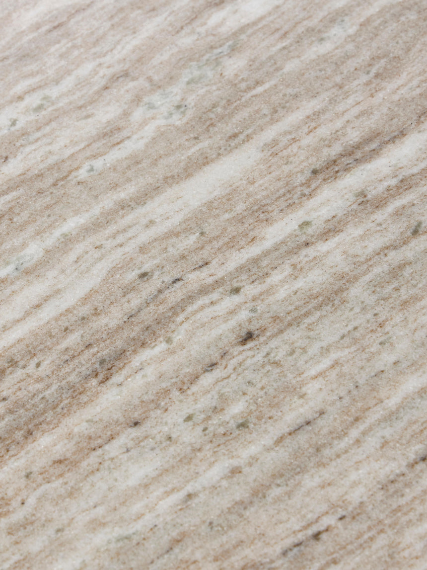 Milas Mermer Dikdörtgen Orta Sehpa Gri