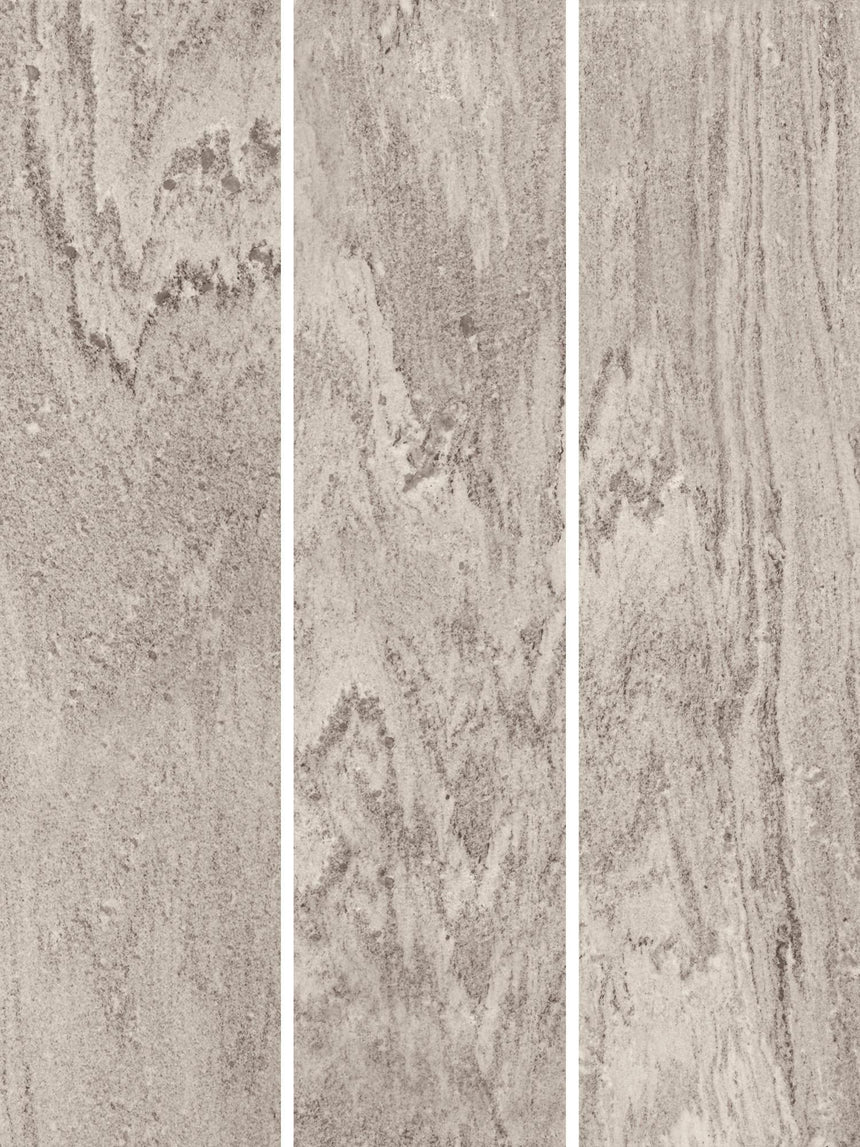 Milas Mermer Dikdörtgen Orta Sehpa Gri