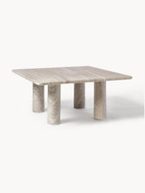 Milas Mermer Kare Orta Sehpa Gri