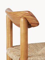 Miller Hasır İşlemeli Ahşap Sandalye Natürel