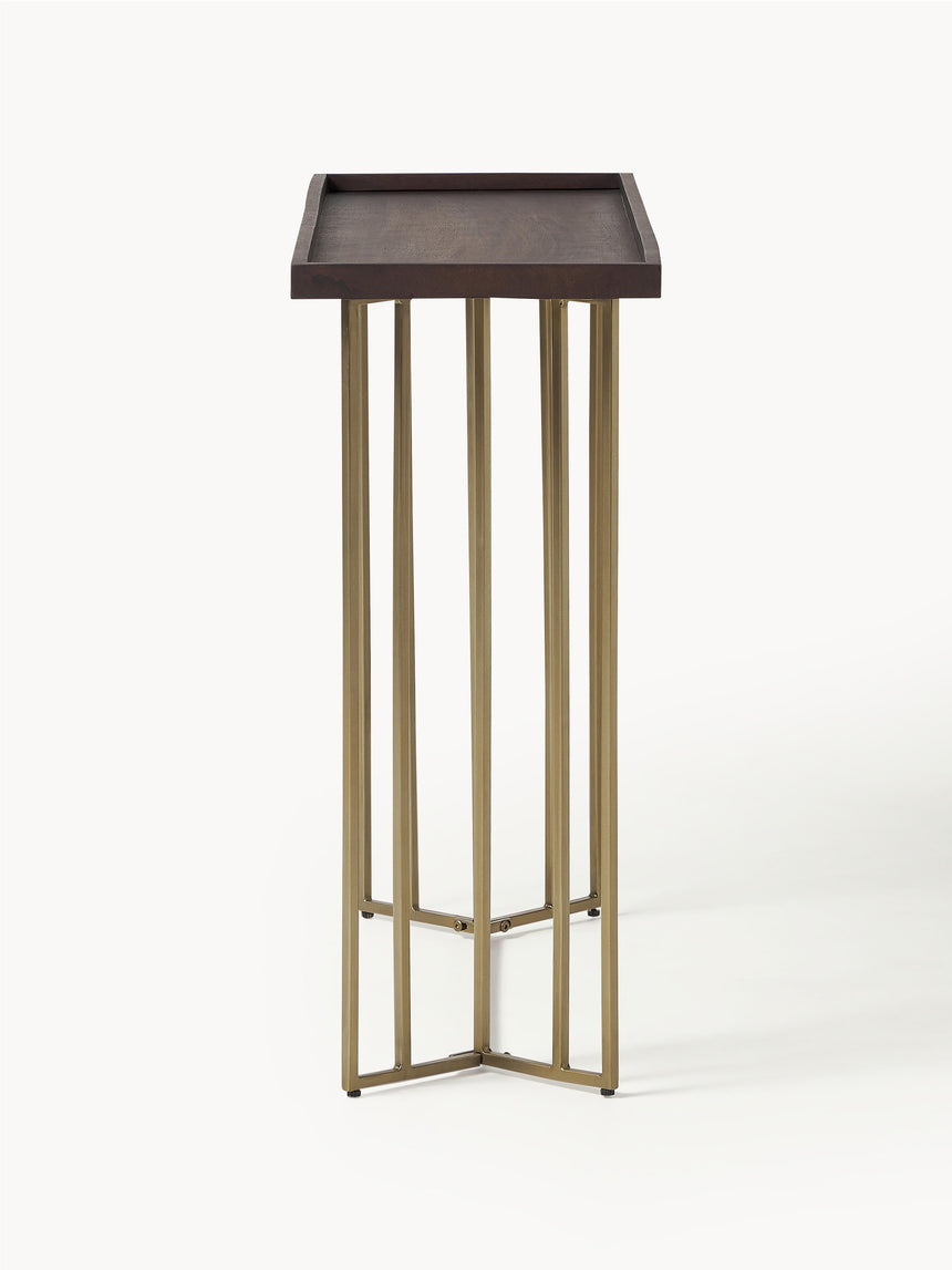 Minsk Ahşap Tablalı Metal Ayaklı Dresuar Ceviz