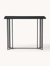 Minsk Ahşap Tablalı Metal Ayaklı Dresuar Siyah