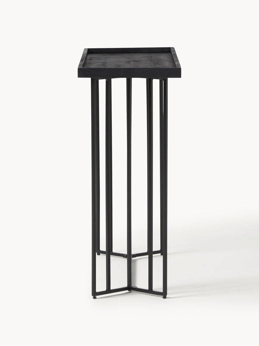 Minsk Ahşap Tablalı Metal Ayaklı Dresuar Siyah