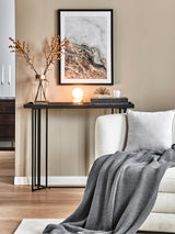 Minsk Ahşap Tablalı Metal Ayaklı Dresuar Siyah